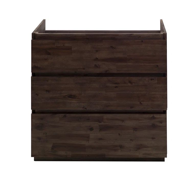 Formosa 35" Brown Engineered Wood Freestanding Vanity Base