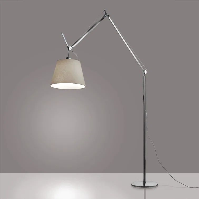 Adjustable Parchment Shade & Aluminum Base Kids' Floor Lamp