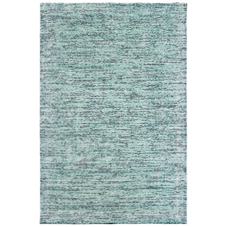 Handmade Luxe Gray Wool-Viscose 5' x 8' Tufted Area Rug