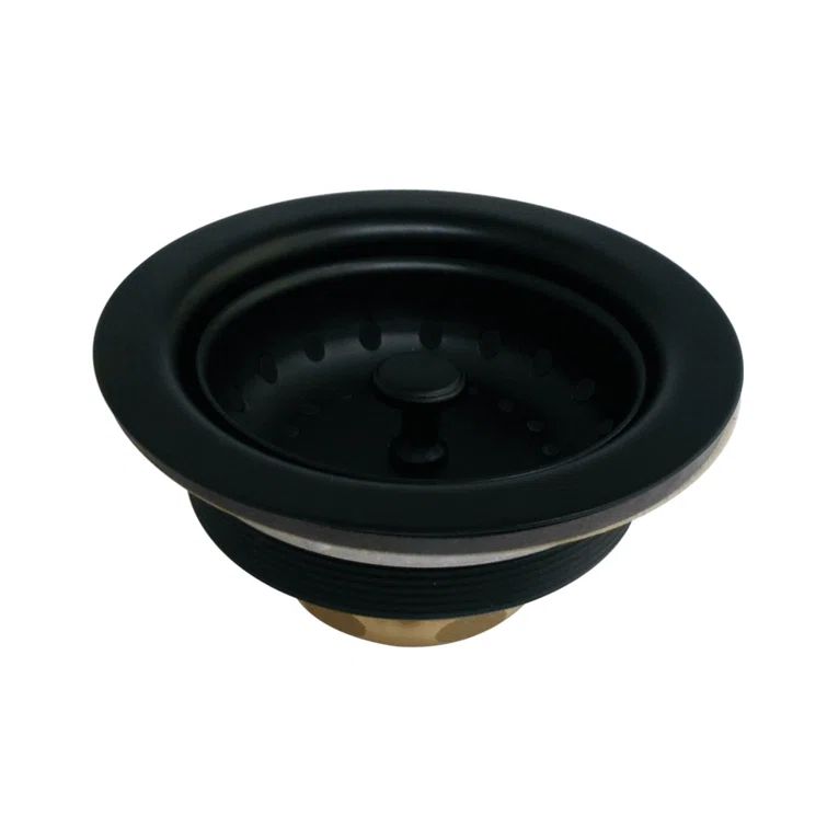 Matte Black Stainless Steel Kitchen Sink Basket Strainer
