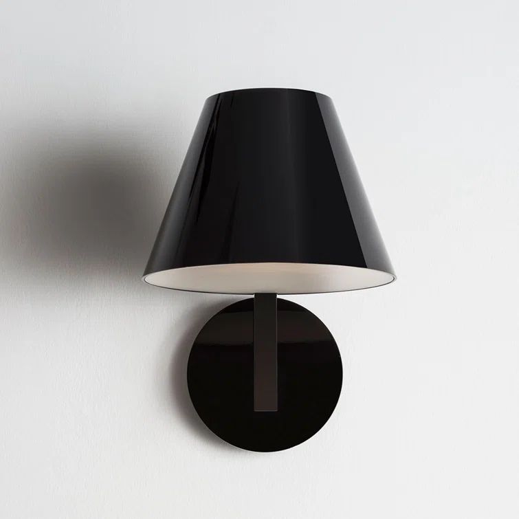 Black Aluminum Direct Wired Wall Sconce