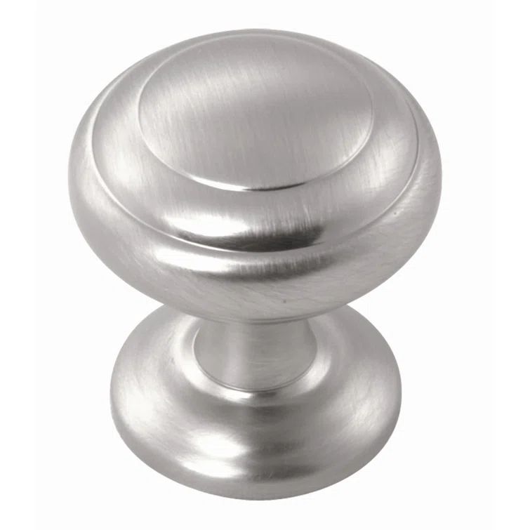 Stainless Steel Mushroom Cabinet Knob with Mounting Hardware