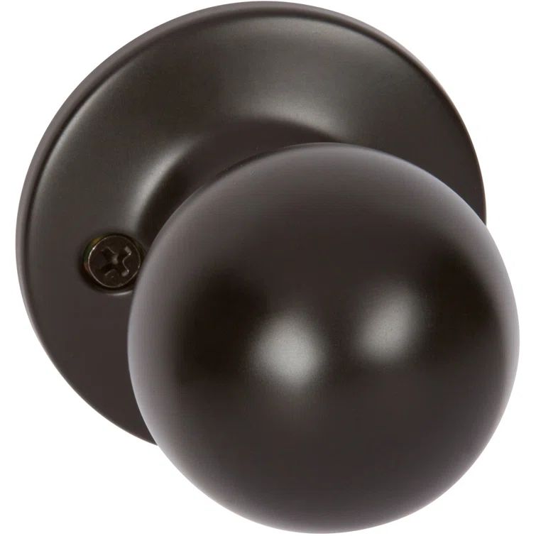Matte Black Zinc Round Ball Dummy Door Knob