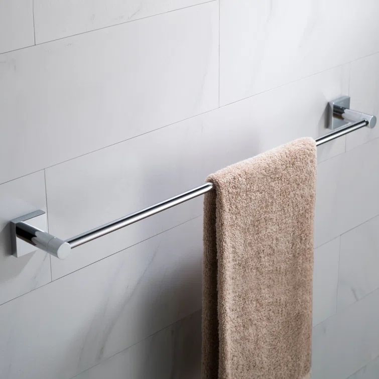 Ventus 25-Inch Chrome Wall Mounted Towel Bar