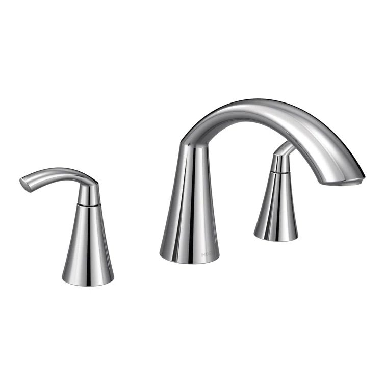 Chrome Widespread Bathroom Faucet with Metal Handles