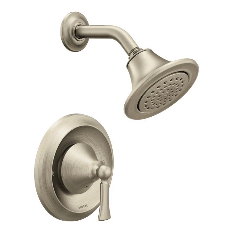 Classic Distressed Bronze Wall-Mounted Shower Trim Kit