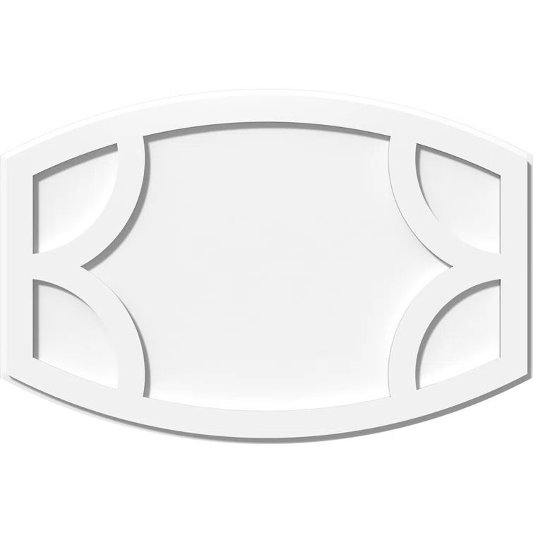 Kailey White Architectural Grade PVC Contemporary Ceiling Medallion