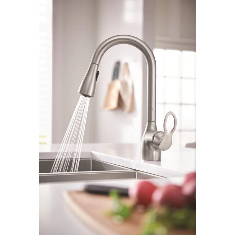 Kleo Spot Resist Stainless Steel Pull-Down Kitchen Faucet