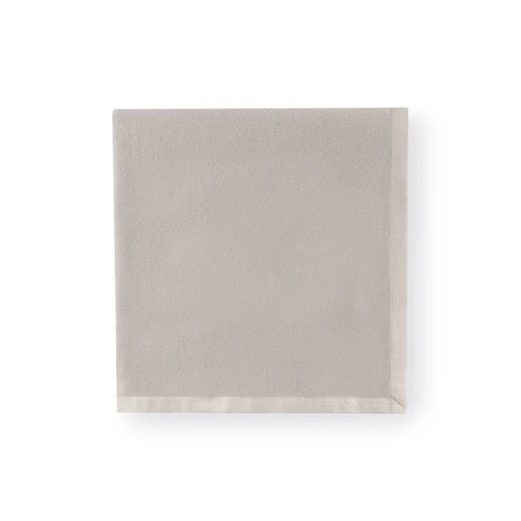 Olindo King-Sized Sand Merino Wool Reversible Blanket