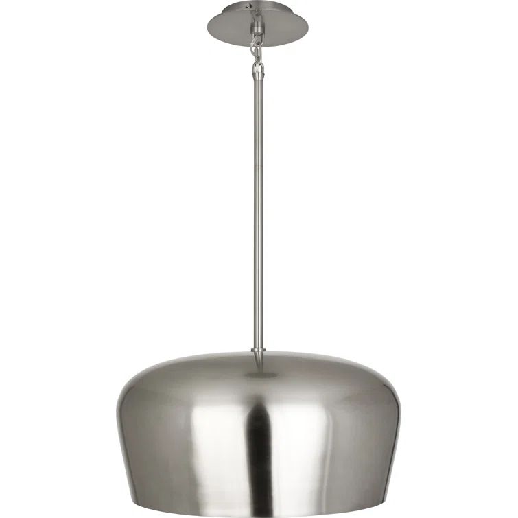 Dark Antique Nickel Bowl Pendant Light