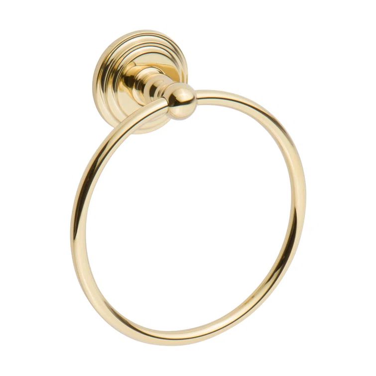 Chelsea 6'' Bronze Wall Mounted Towel Ring - Polished Nickel