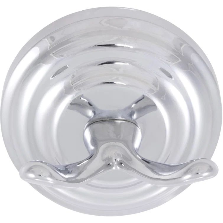 Chrome Double Wall Mounted Robe Hook