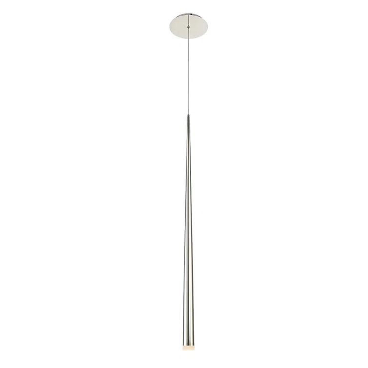 Polished Nickel 28" LED Single Pendant Light