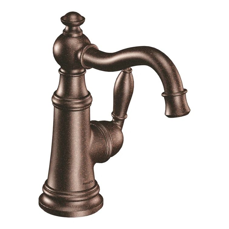 Elegant Victorian-Inspired Polished Nickel Single-Hole Bathroom Faucet
