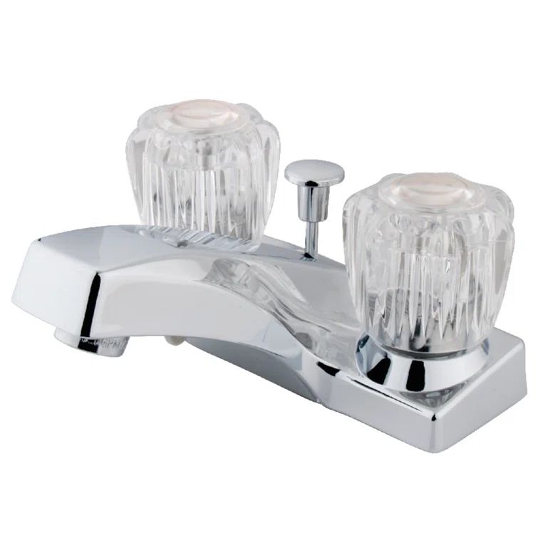 Columbia Polished Chrome 2-Handle Centerset Bathroom Faucet