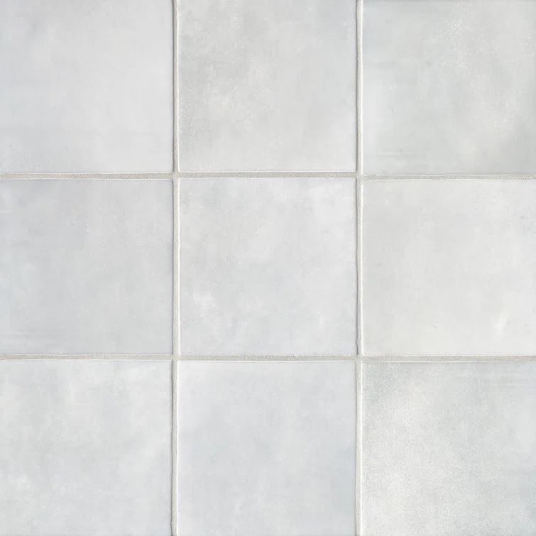 Cloe 5" x 5" Glossy Gray Ceramic Wall Tile
