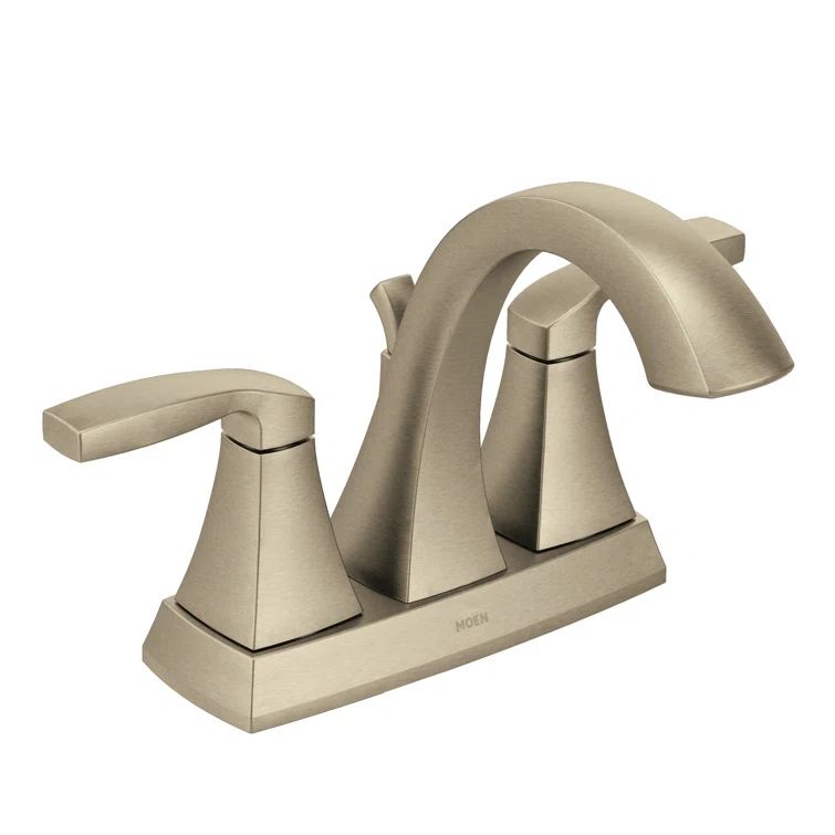 Voss 4 in. Centerset 2-Handle Bathroom Faucet in Brushed Nickel