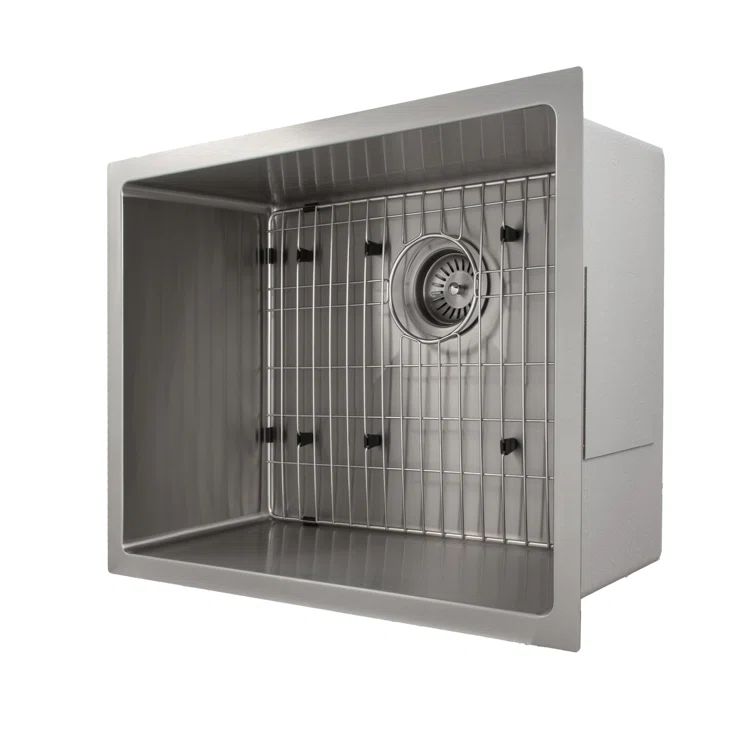 Meribel Stainless Steel 23" Drop-in Single Bowl Kitchen Sink