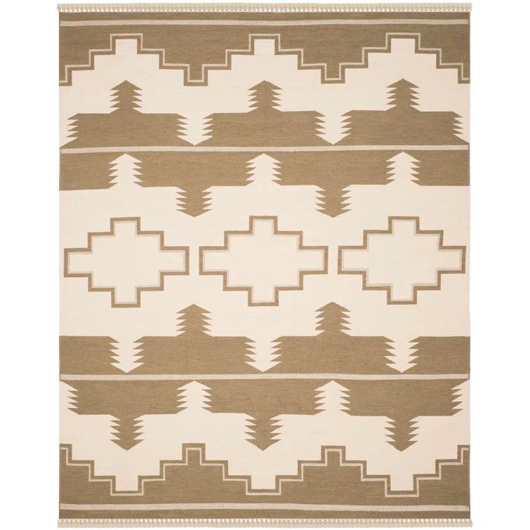Black Mountain Hand-Knotted 8' x 10' Wool-Cotton Blend Area Rug