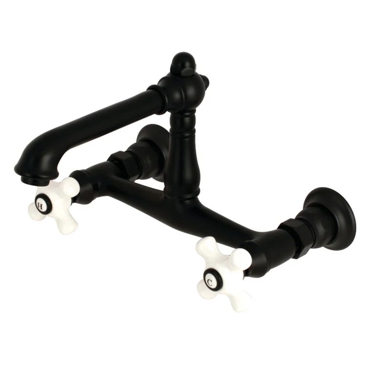 Traditional Elegance 5'' Chrome Wall Mount Bathroom Faucet