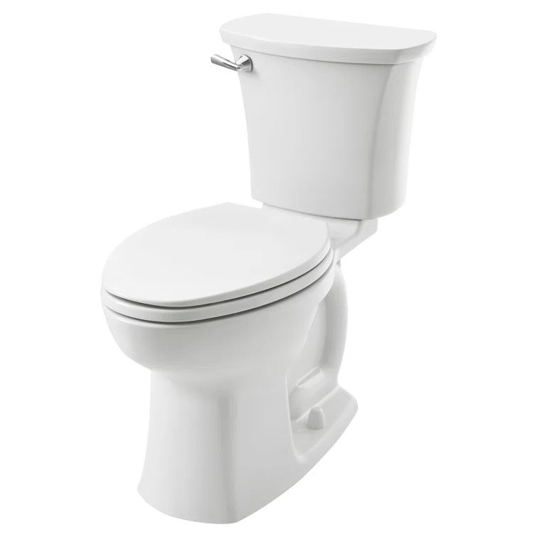 White Elongated Two-Piece High Efficiency Toilet