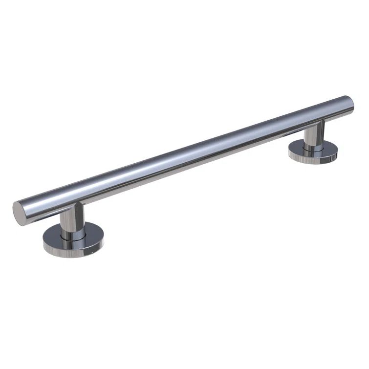 Polished Chrome Stainless Steel 16" Safety Grab Bar