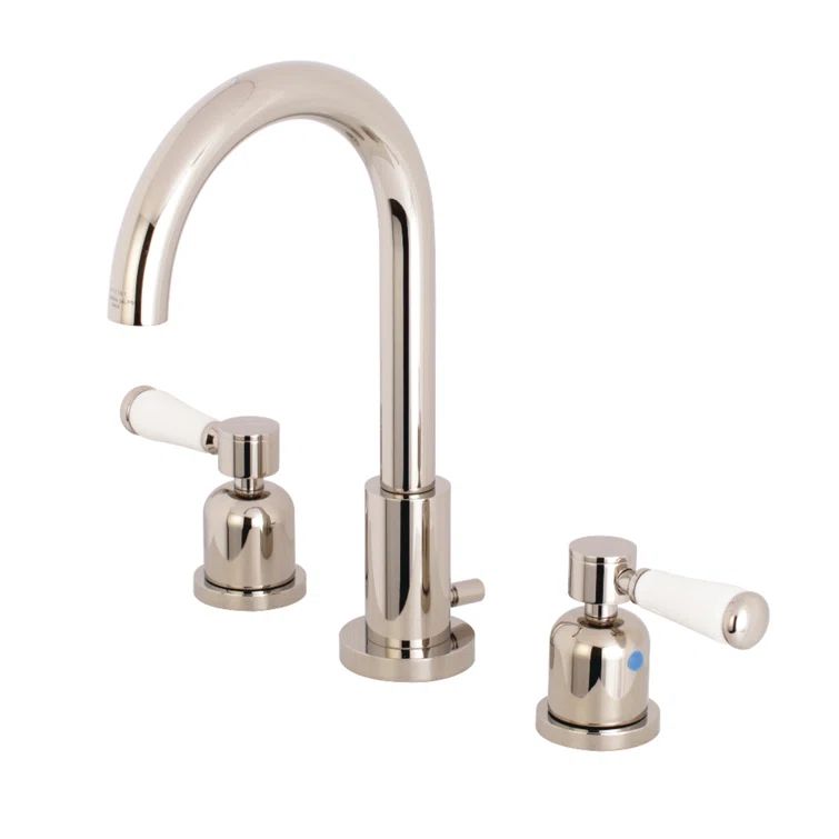 Paris Elegance Polished Nickel Widespread Bathroom Faucet