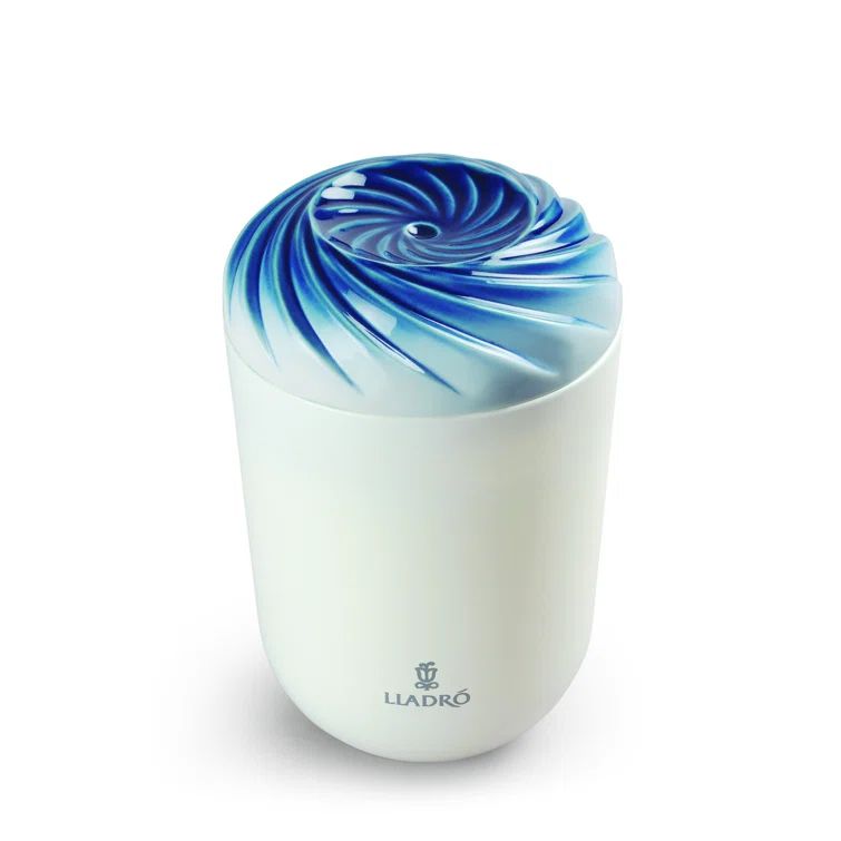 Indomitable Spirit Scented Candle with Glossy Porcelain Lid, White