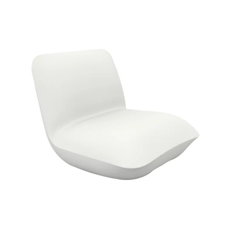 Stefano Giovannoni White Matte Polyethylene Lounge Chair with Cushions