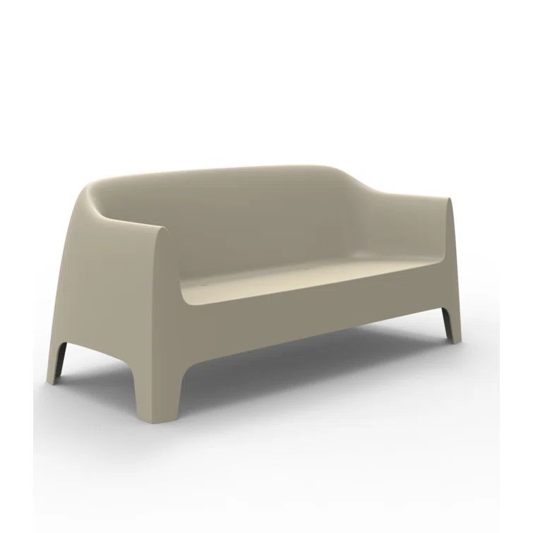 Stefano Giovannoni 71'' Ecru Matte Polypropylene Outdoor Sofa