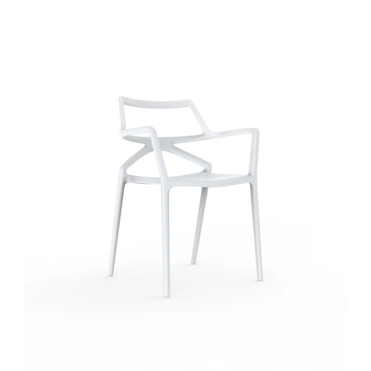 Jorge Pensi White Matte Finish Polypropylene Dining Chair