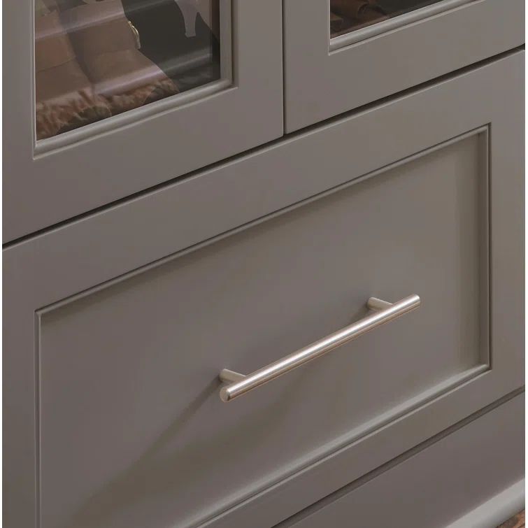 Sterling Nickel 12-5/8 inch Modern Industrial Bar Pull