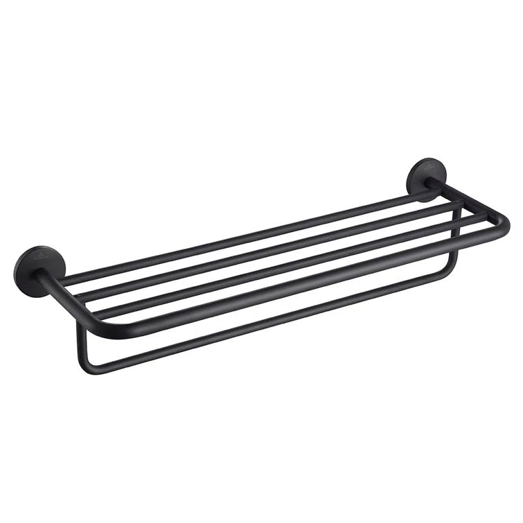 Matte Black Nickel Wall Mounted Towel Rack