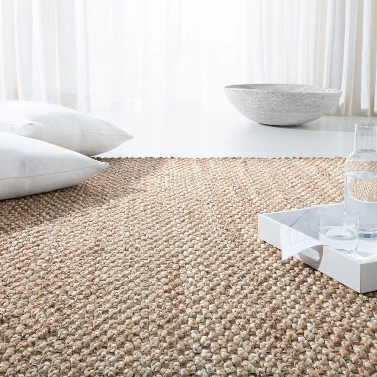 Natural Elegance 9' x 12' Hand-Knotted Wool and Synthetic Blend Area Rug