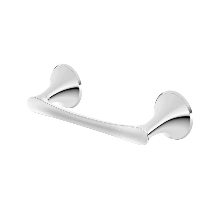 Rhen Polished Chrome Wall Mount Toilet Paper Holder