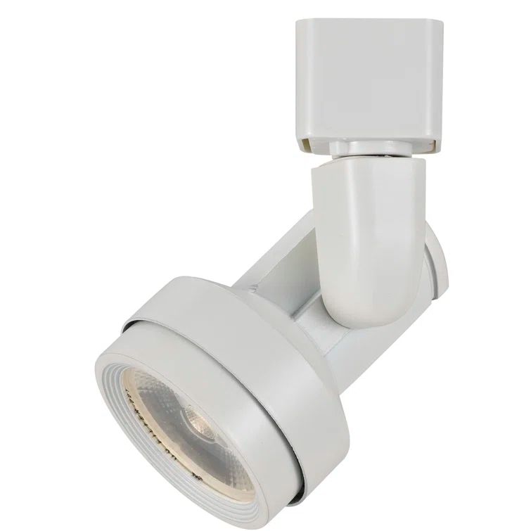White Adjustable Metal LED Track Head Fixture