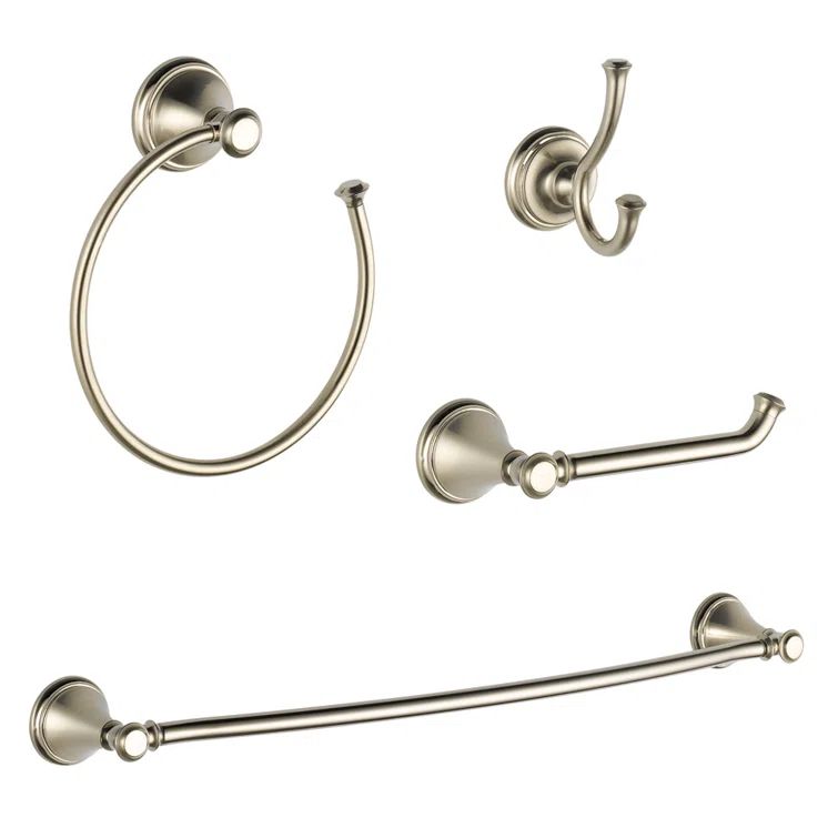 Stainless Steel 4-Piece Bathroom Hardware Set