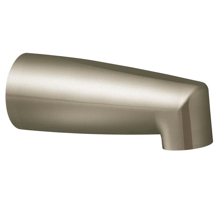 Brushed Nickel Wall Mounted Tub Spout with Slip Fit Connection