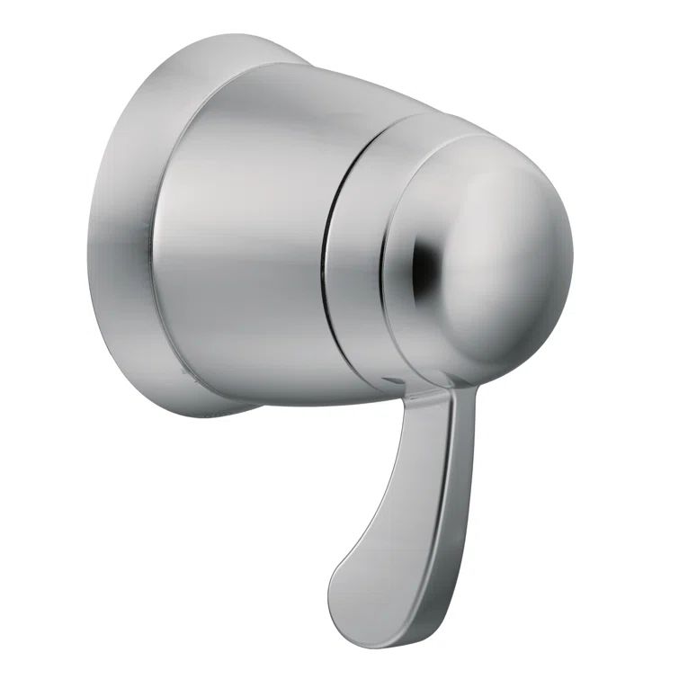 Chrome Wall-Mounted Lever Shower Trim