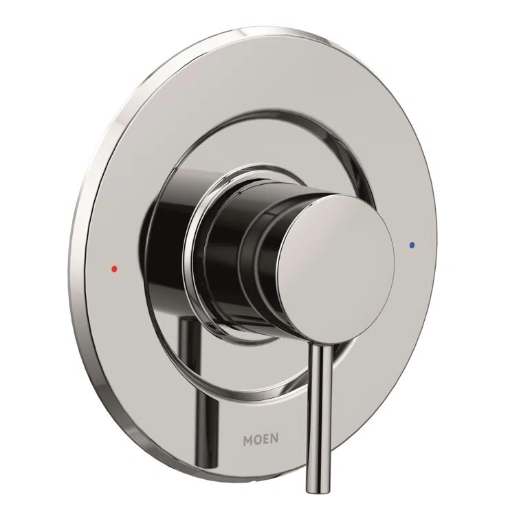 Chrome Wall-Mounted Lever Shower Handle Trim Kit