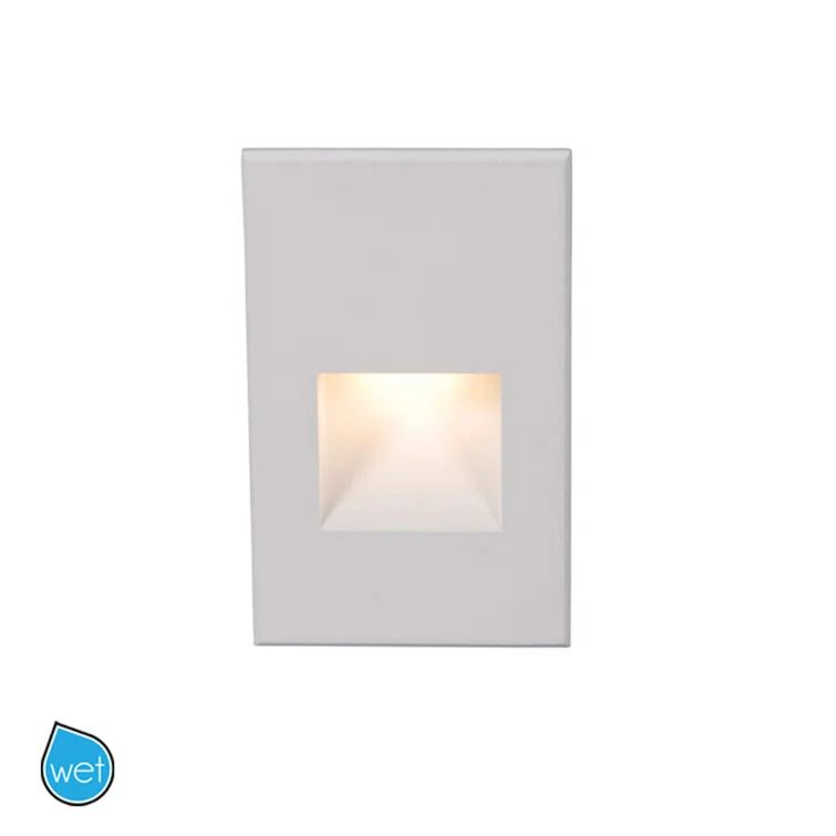 White Dimmable Steel LED Step and Wall Light