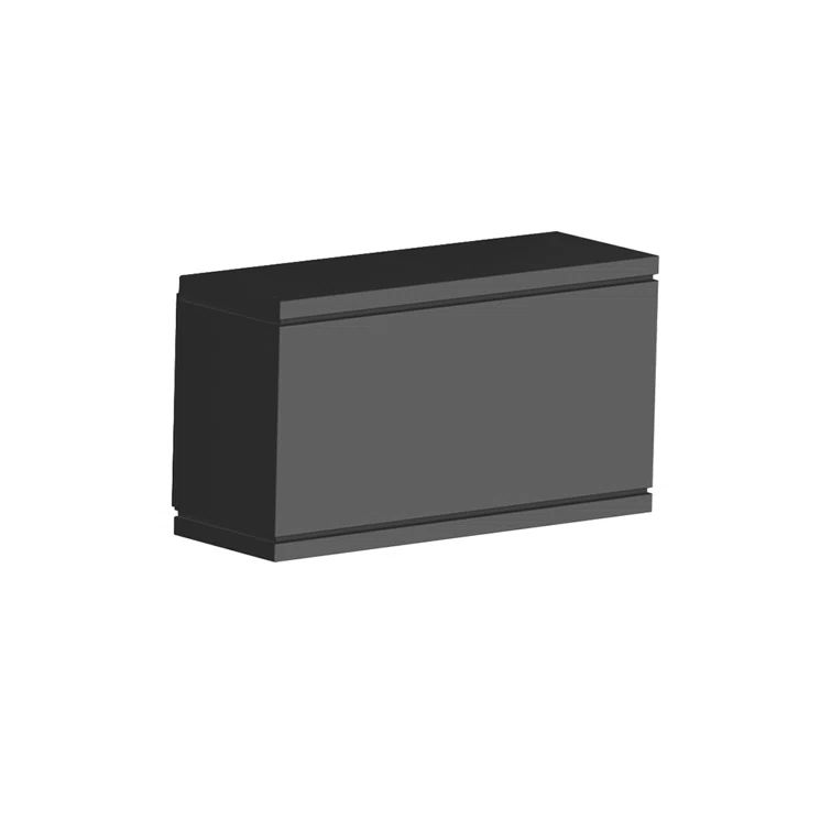 Rubix Black Aluminum 10" LED Outdoor Wall Sconce
