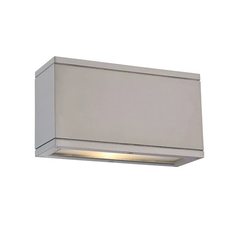 Sleek Brushed Aluminum Dimmable Outdoor Wall Light