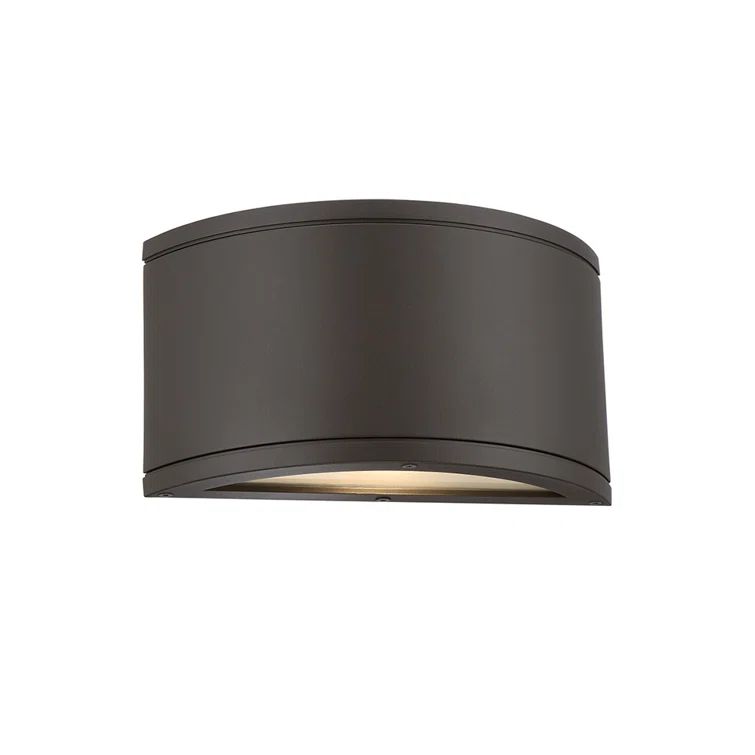 Bronze Aluminum Crescent LED Wall Sconce, Energy Star Dimmable