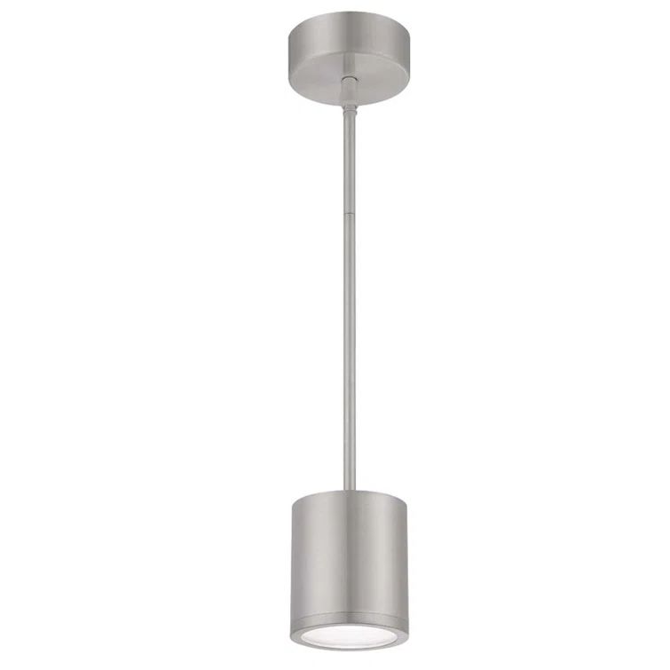 Brushed Aluminum Tube LED Pendant for Indoor/Outdoor Use