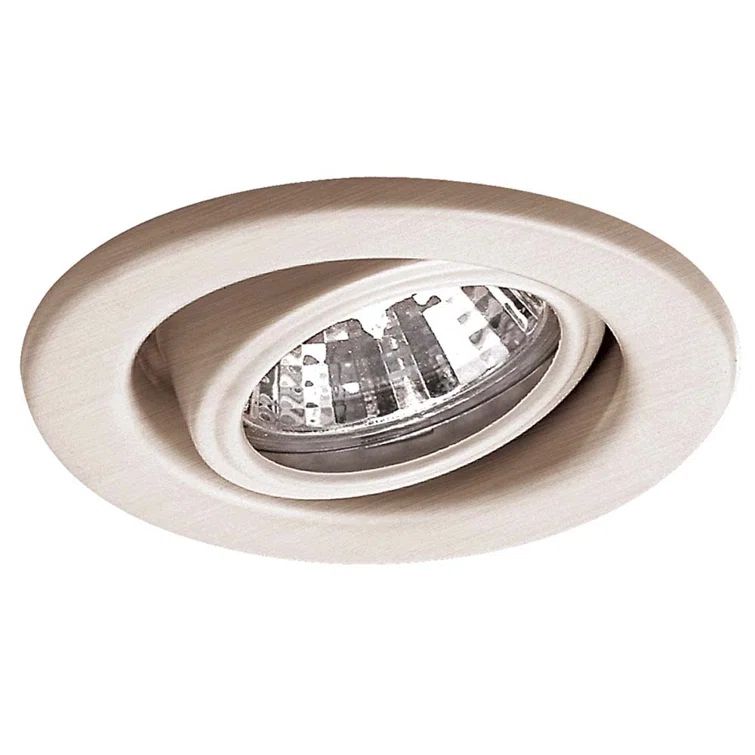 Brushed Nickel Adjustable Recessed Trim 2.5'' Aluminum LED