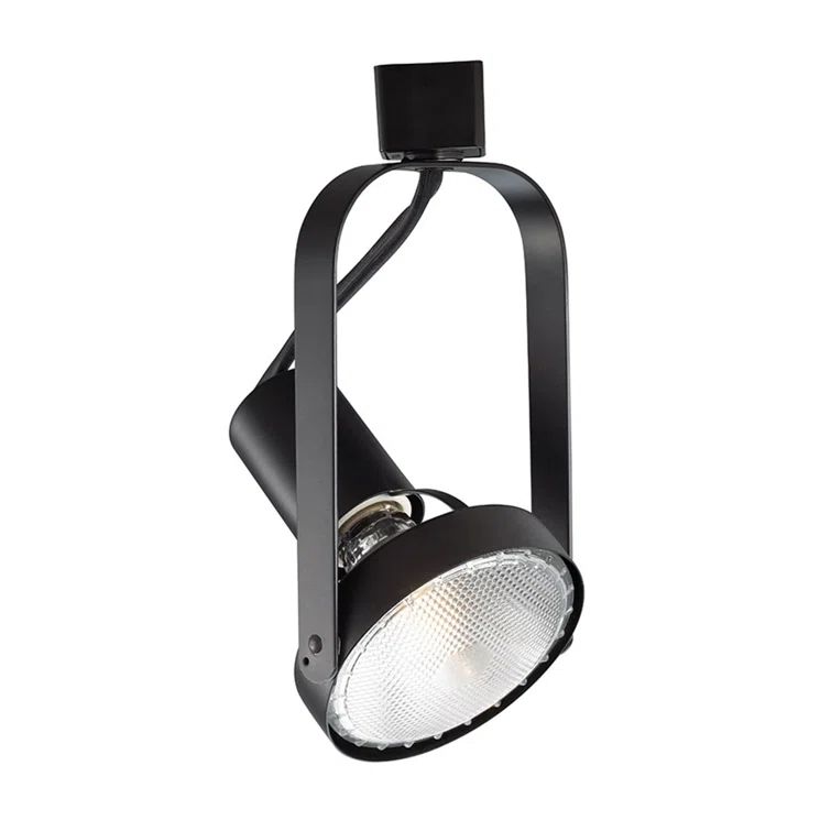 Black Adjustable Industrial Metal Track Head Light