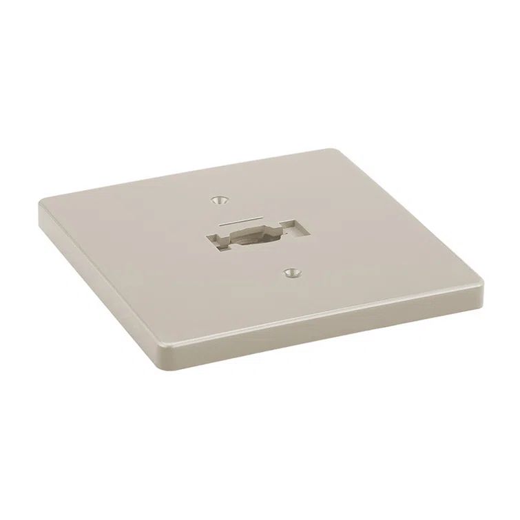 Brushed Nickel Square Monopoint Adapter Plate