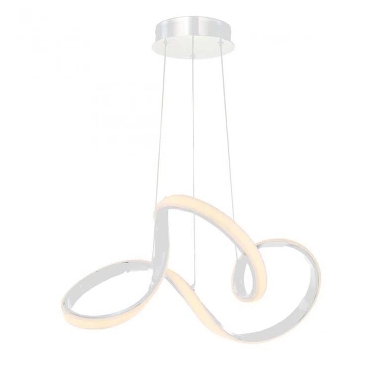 Vornado 23" White LED Pendant with Composite Shade