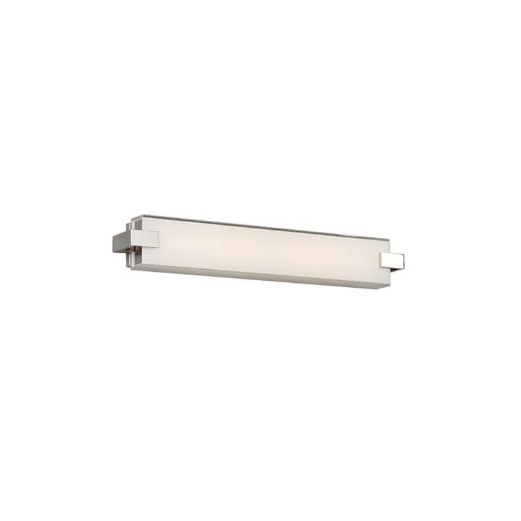 Ehrman 22" Polished Nickel Dimmable LED Bath Bar